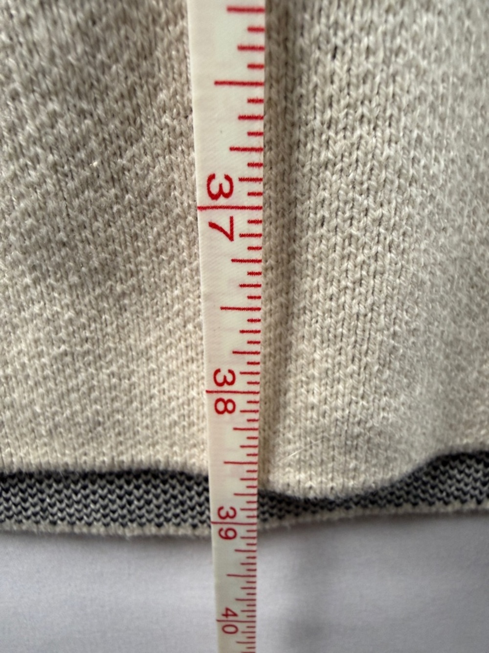 Lane Bryant Cream & Black Striped Heavy Knit Sweater Size 22/24 Like New - Picture 7 of 7